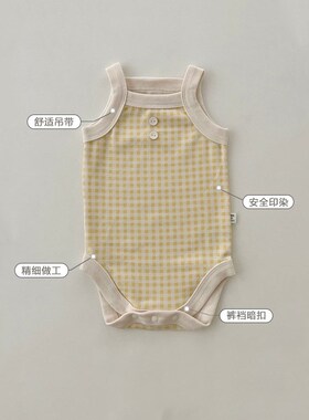 Newborn Baby Bodysuit 2025 Summer Thin Unisex Cotton Sleevel