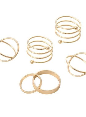 Simple Geometric Joint Ring Personalized Light Luxury Design