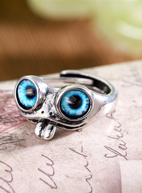 Devil Eye Ring Frog Tongue Hip Hop Ring European and America
