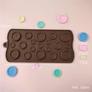 Button Silicone Mold for DIY Chocolate Cake Decoration Bakin
