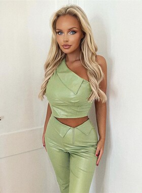 European American Style Womens 2025 Spring Fashion Asymmetri