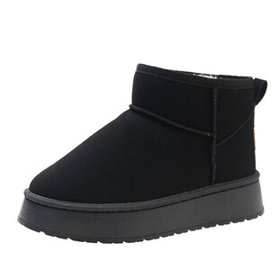 Boots Women 2025 Winter Furry Snow Versatile Thickbottomed