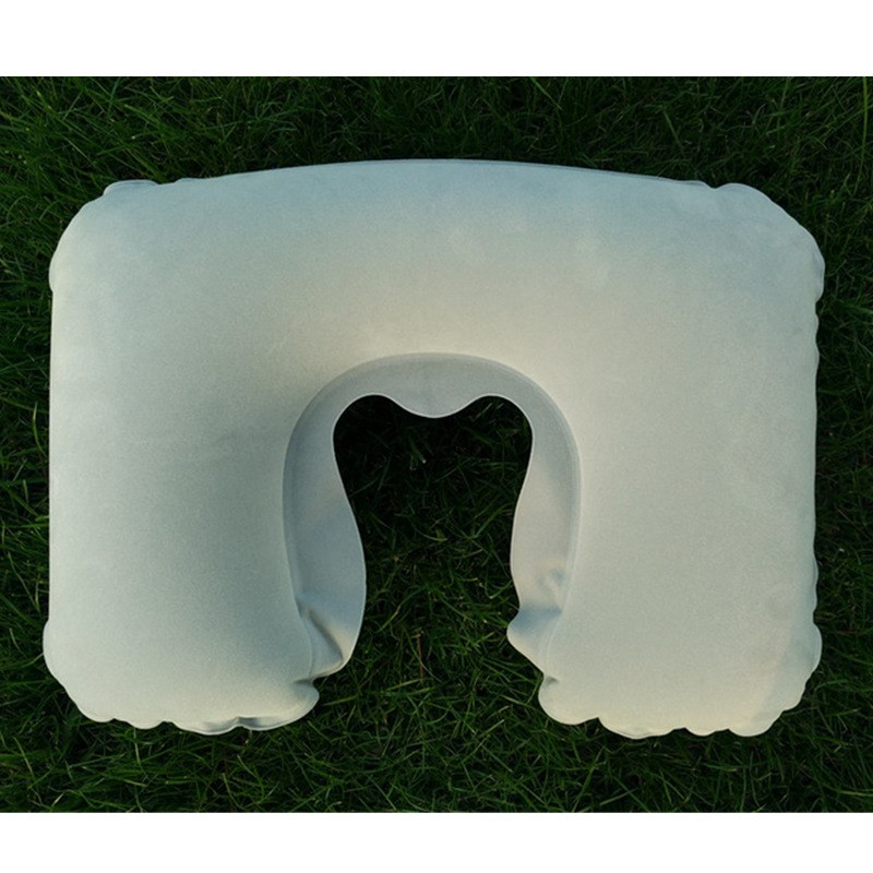 Outdoor PVC Flocking UPillow Travel Inflatable UPillow Nap C
