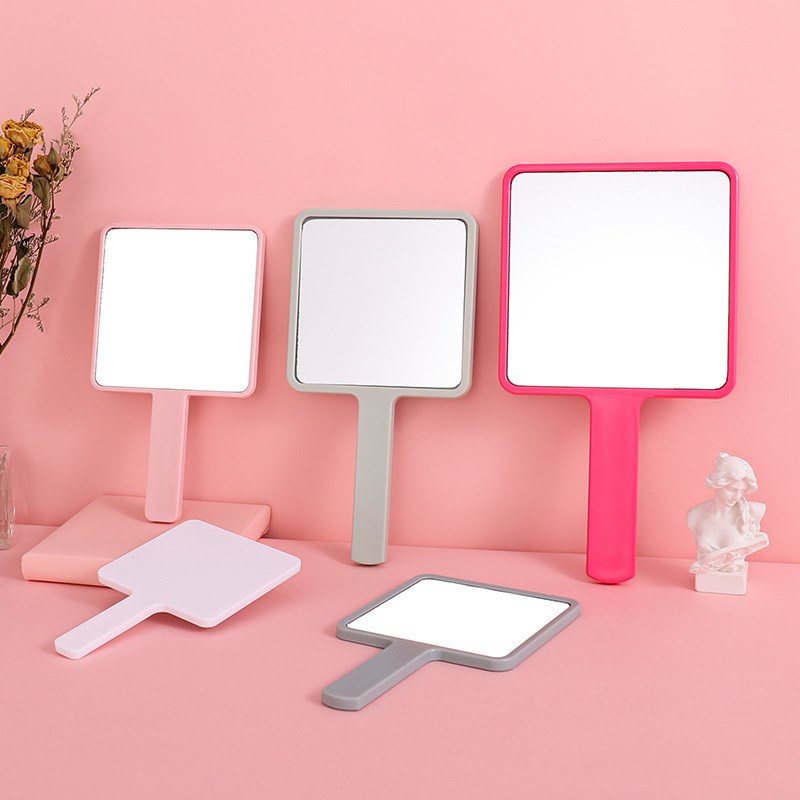 Handheld Makeup Mirror Portable Handle Mirror Compact HighDe