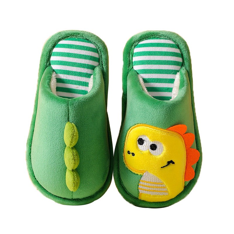 Cute Kids Cotton Slippers Warm AntiSlip for Boys Girls Home