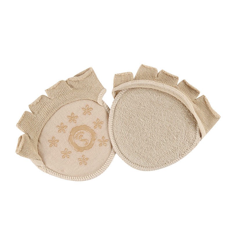 Silicone AntiSlip Invisible Socks Half Toe Socks with Cotton