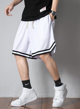 Basketball Shorts Mens Sporty Loose QuickDrying American Sty