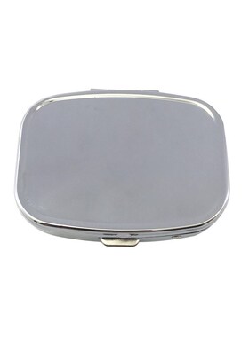 Longterm Rectangular Metal Pill Box Carryon Onegrid Pill Box