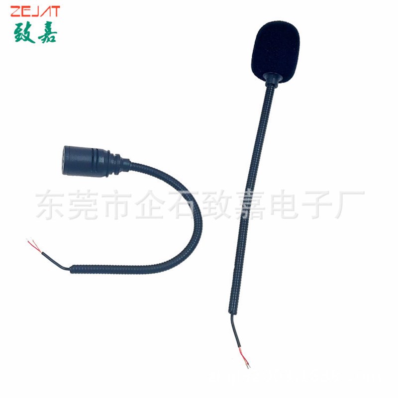 Flexible GooseNeck Hose Mic No Plug Welded Mic Head Earphone