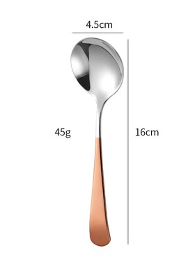 HighQuality 304 Stainless Steel Round Spoon Thickened Stylis