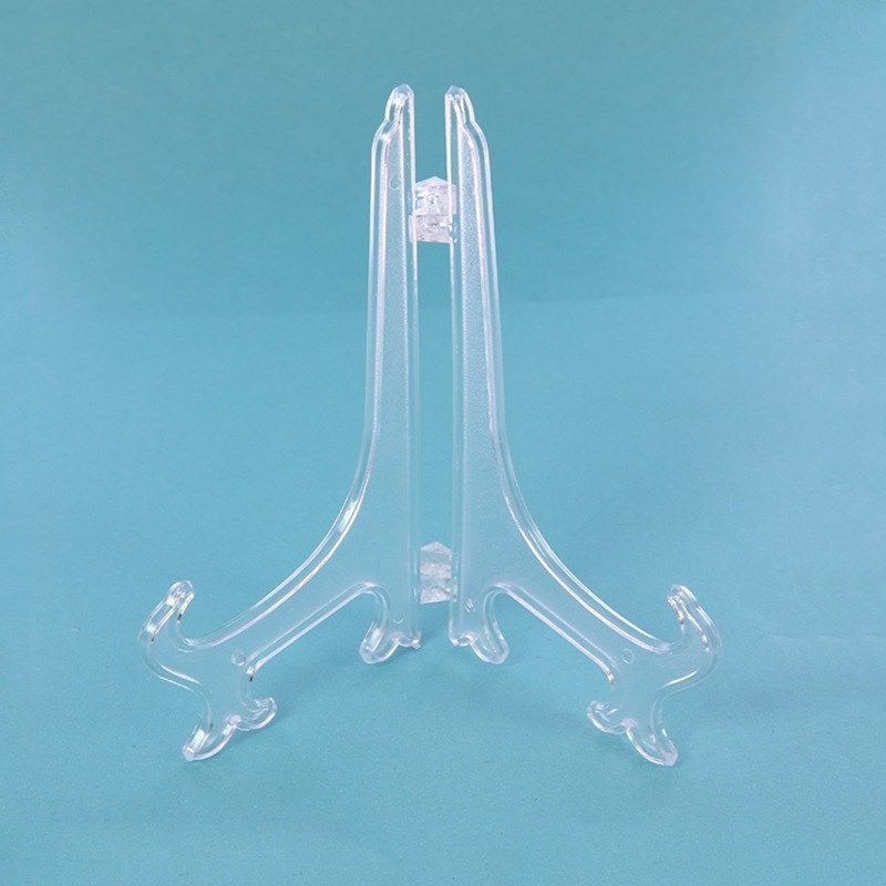 Clear Plastic Decorative Stand Photo Frame Paper Plate Disc