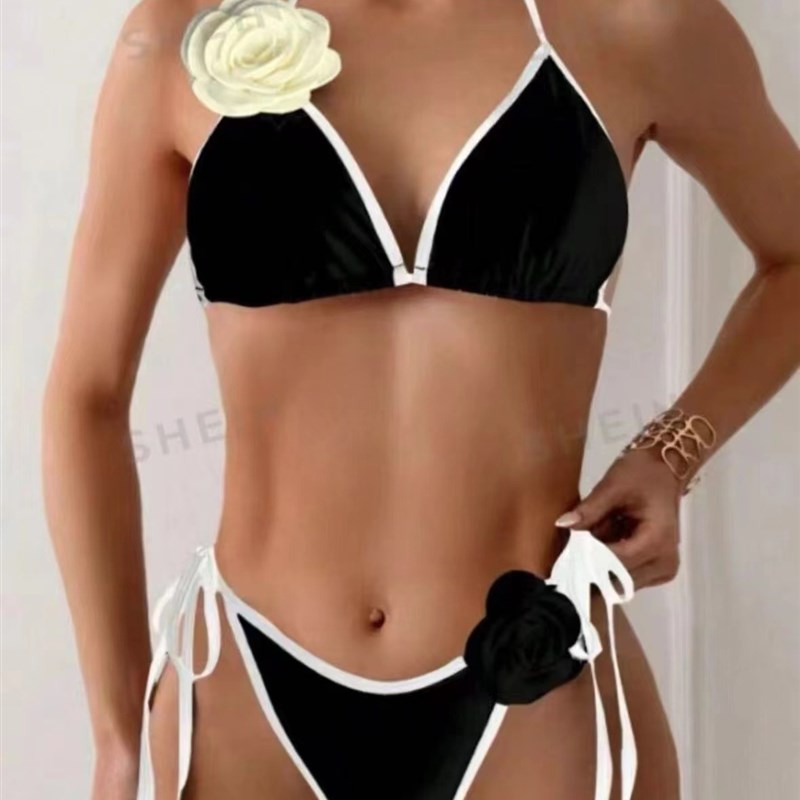 Sexy Bikini 2025 String Tie Swimwear for Europe and America