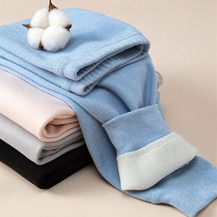 Warm Pants for Kids Fluffy Thick Lamb Wool Boys Girls Sleep