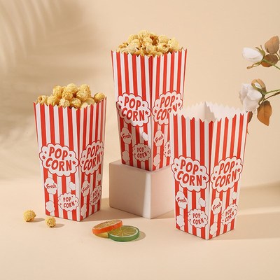Large Popcorn Box Disposable Food Packaging BoxFast Shipping