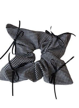 New Chinese Style Ink Painting Bow Hair Rope Hanfu Ma Mian S