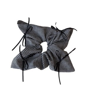 Ink Hair Rope Bow Style Painting Mian New Hanfu Chinese