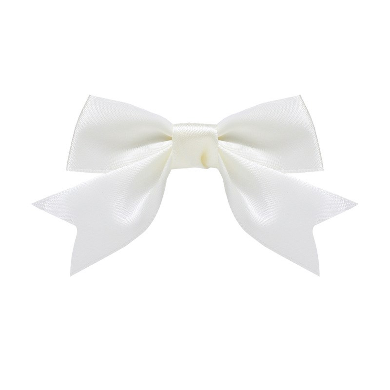 Simple Cute Bow Hairpin for Kids Polyester Macaron Solid Col