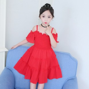 Summer Girls Dress Kids Fashionable Princess Skirt Big Kids