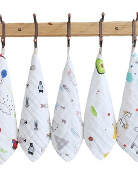 Highdensity Cotton Gauze Washable Handkerchief 6layer Absorb