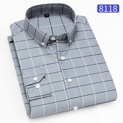 Summer Thin Striped Shirt Long Sleeve Slim Fit Antiwrinkle C