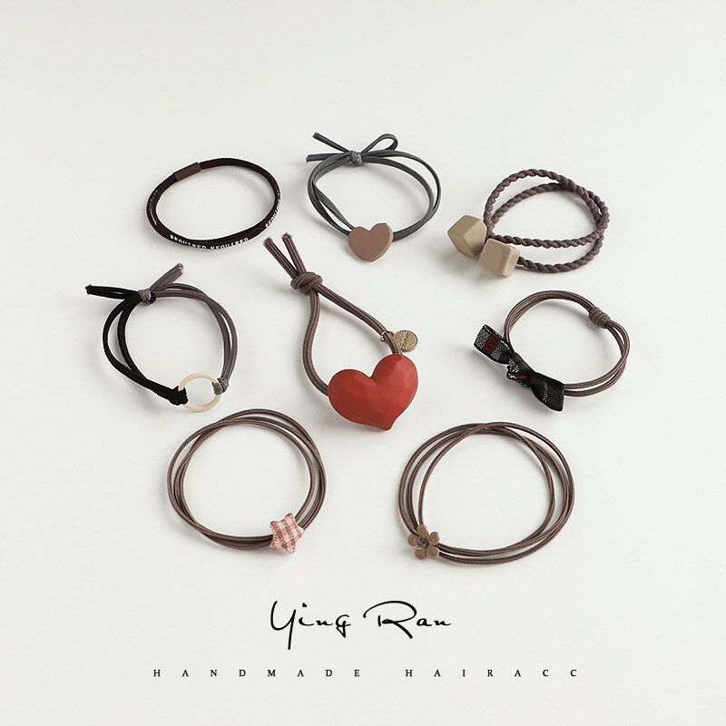 Korean Versatile Hair Tie Cute Girl Elastic Hair Rope HighEn