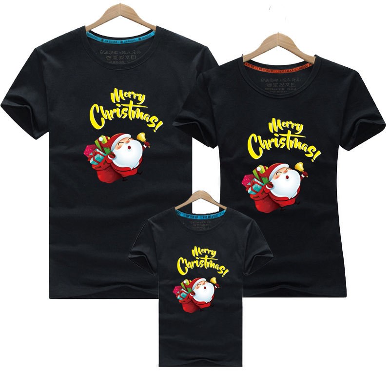 Christmas New Year Family Outfits Fine Combed Cotton Tee TSh