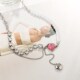 Desi Pearl Heart Tassel Style Imitation Ins Hop Necklace Hip