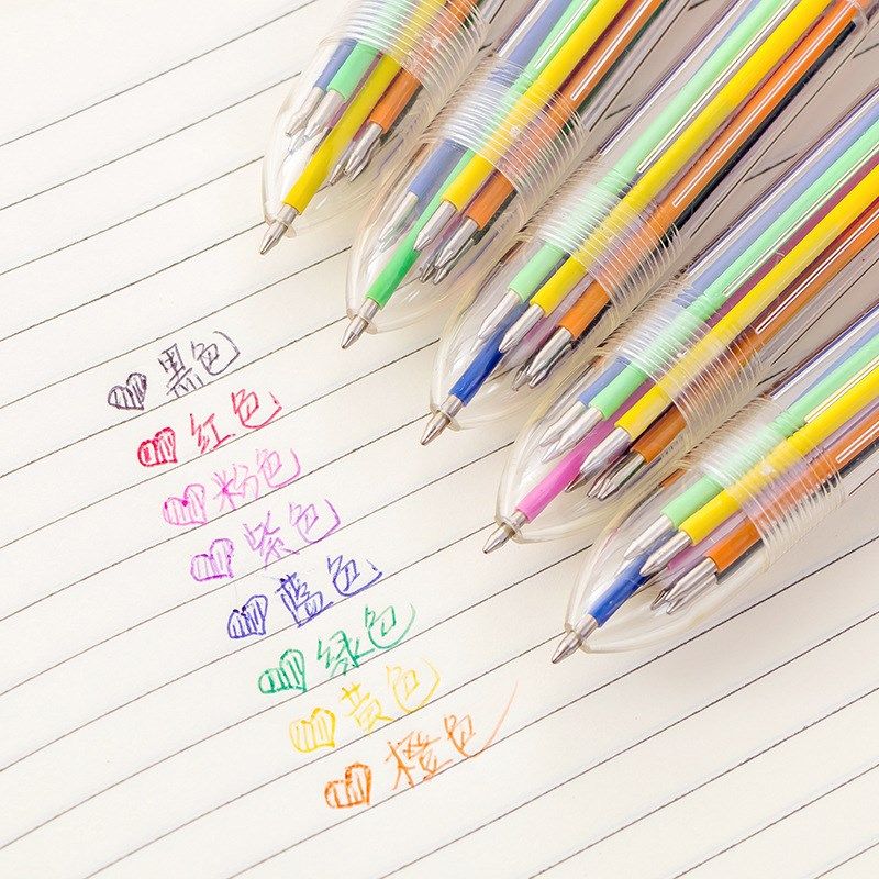 High Thought Korean Candy 8Color Transparent Rod Ballpoint P