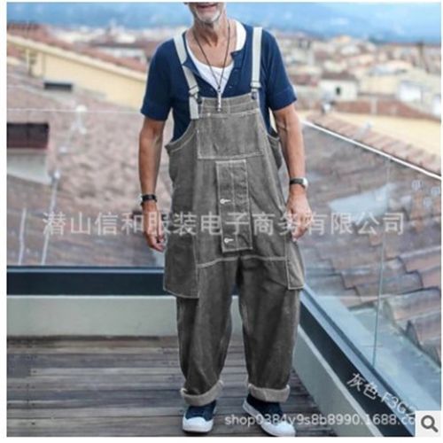 Spring Summer Fashionable Relaxed Work Jeans Casual Multipoc