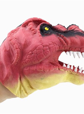 TPR Mediumsized Red Jurassic Tyrannosaurus Dinosaur Hand Pup