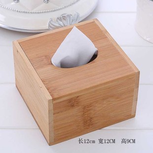 Multifunctional Bamboo Tissue Box Creative Napkin Holder for