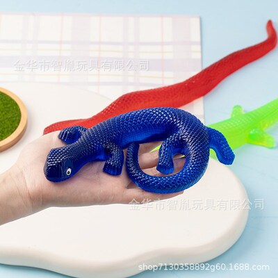 Large Stress Relief Squeeze Toy Lizard Crocodile Snake for K