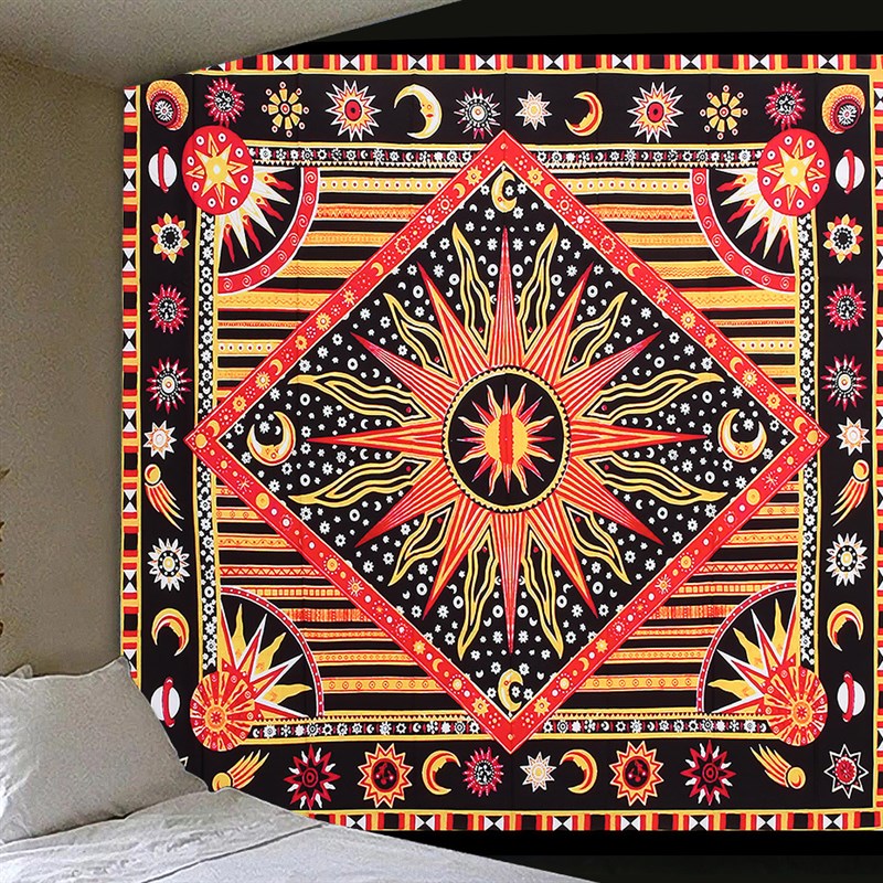 Wide Abstract Celestial Psychedelic Ins Background Decorativ