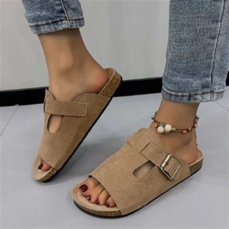 Womens Plus Size Vintage Slippers 2025 Summer Outdoor Matte