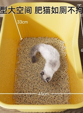 Extra Large AntiSplash Deep Cat Litter Box with Scoop Giant