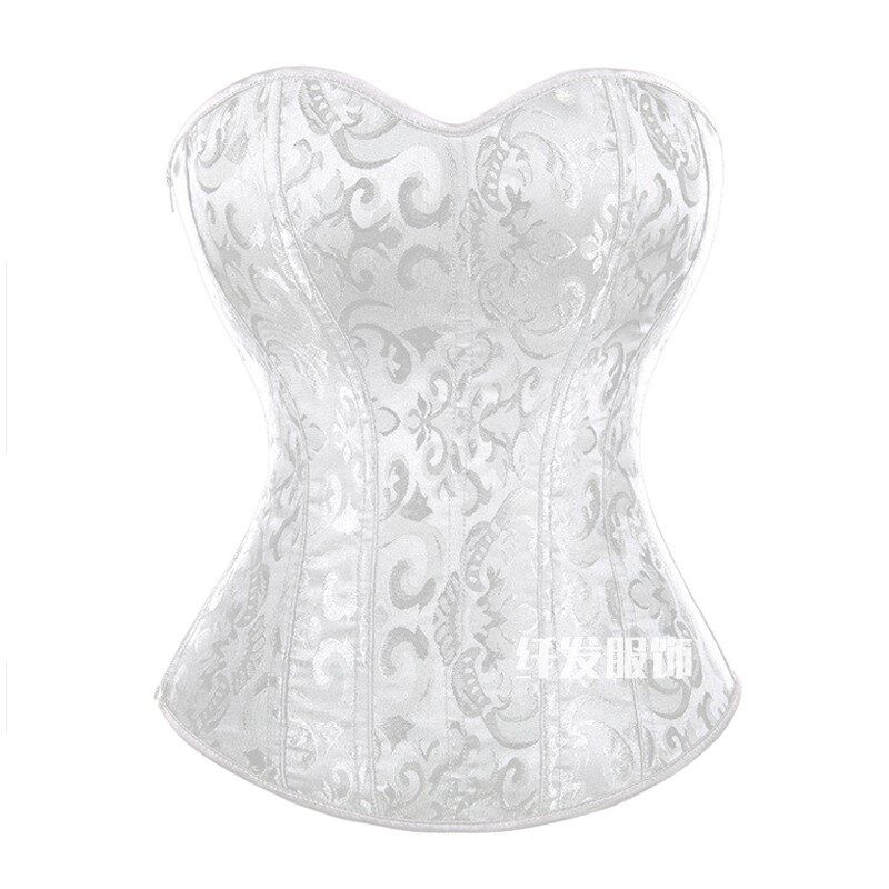 Retro Print Strapless Corset Hourglass Waist Evening Dress f