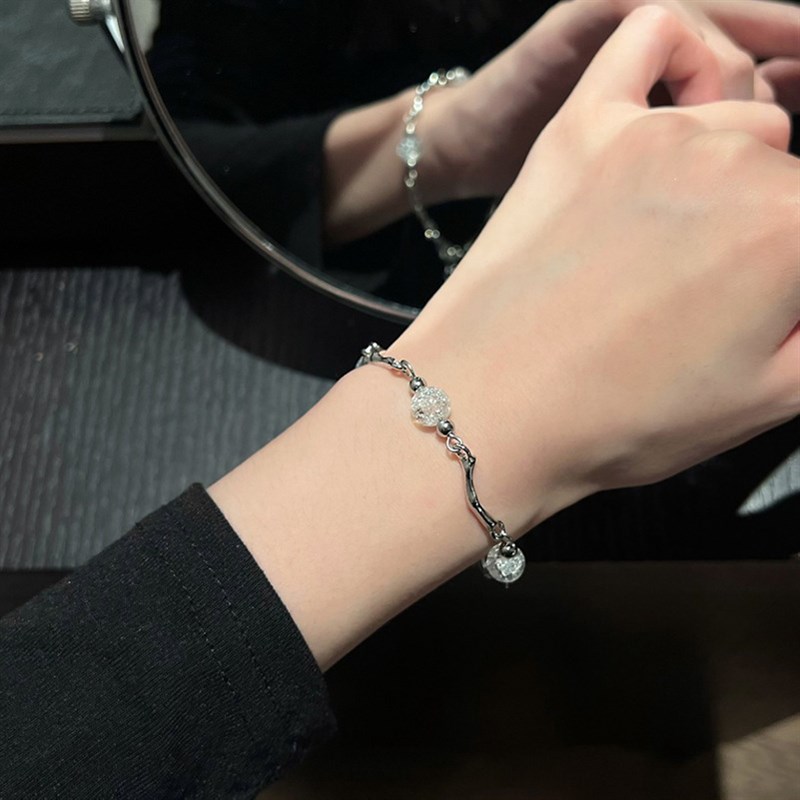 Diamond Heart Bracelet Women 2025 Summer Cold Style Luxury D