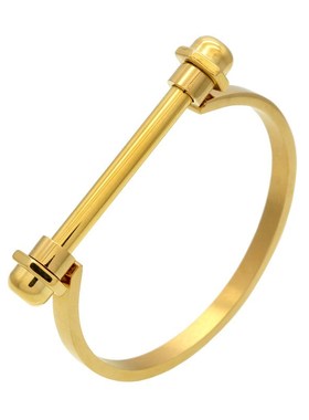 European American Horseshoe Dumbbell Shackle Bracelet Titani