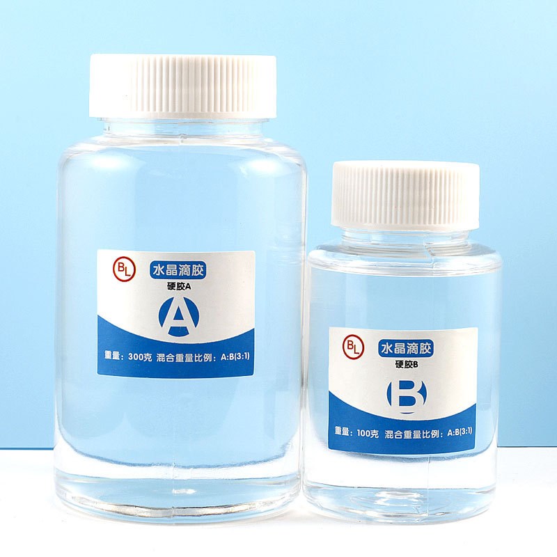 Transparent Epoxy Resin Crystal Drop Glue AB Glue 400g Hard