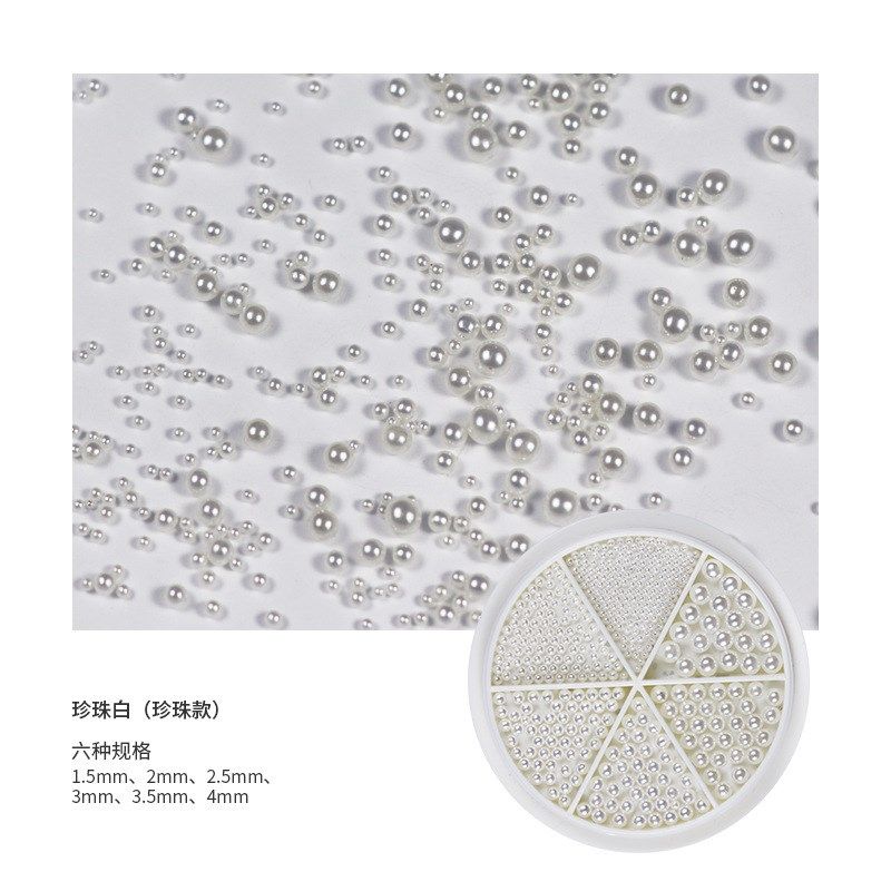 6 Grid Rotary Nail Art Decoration Nail Patch DIY Alloy Nail