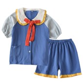 Sle Crepe Pajama Summer Princess Set Cute Short Fabric Style