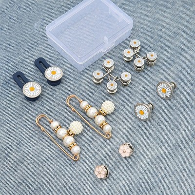 Daisy Free Nail Waistband Adjustment Buckle Set Metal Button