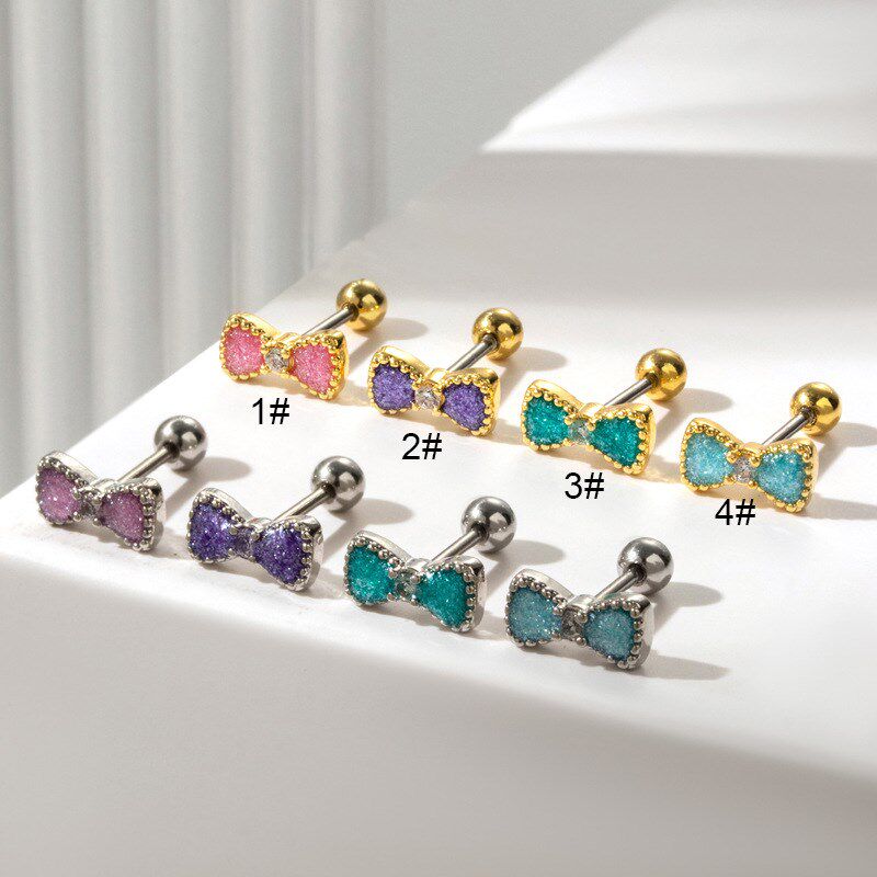 Henson Stainless Steel Heart Studs Simple Earrings for Women