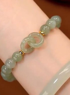 New Chinese Style Interlocking AntiTian Jade Bracelet Design