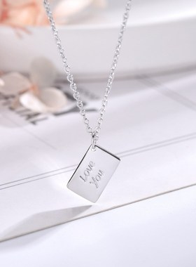 Envelope Necklace Creative Design Couple Necklaces for Europ