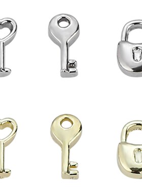Mini Key Lock Charm 3D Ultrasmall for Luxury Lock Snap Nail
