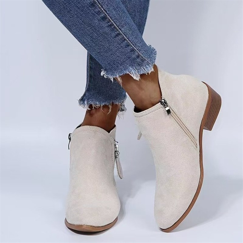 Suede Martin Boots Women 2025 EuropeAmerica AutumnWinter Chu