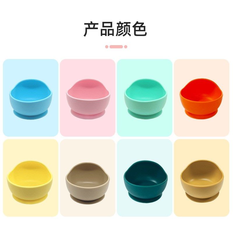 Silicone Snail Bowl Antidrop Unbreakable Silicone Spoon Fork