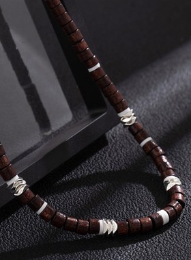 European and American Bead Necklace for Men Trendy HighEnd B