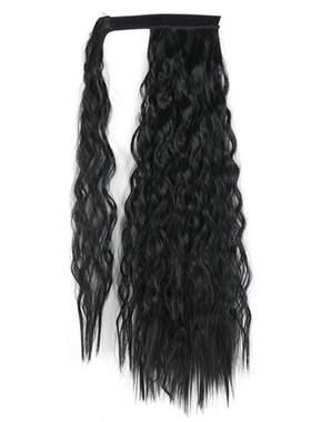 Matte HighTemp Silk Magic Sticker Corn Perm Curly Ponytail W